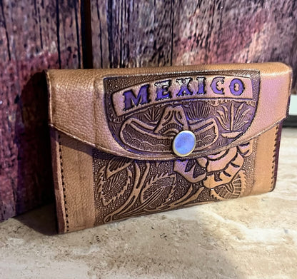 Leather wallet for women