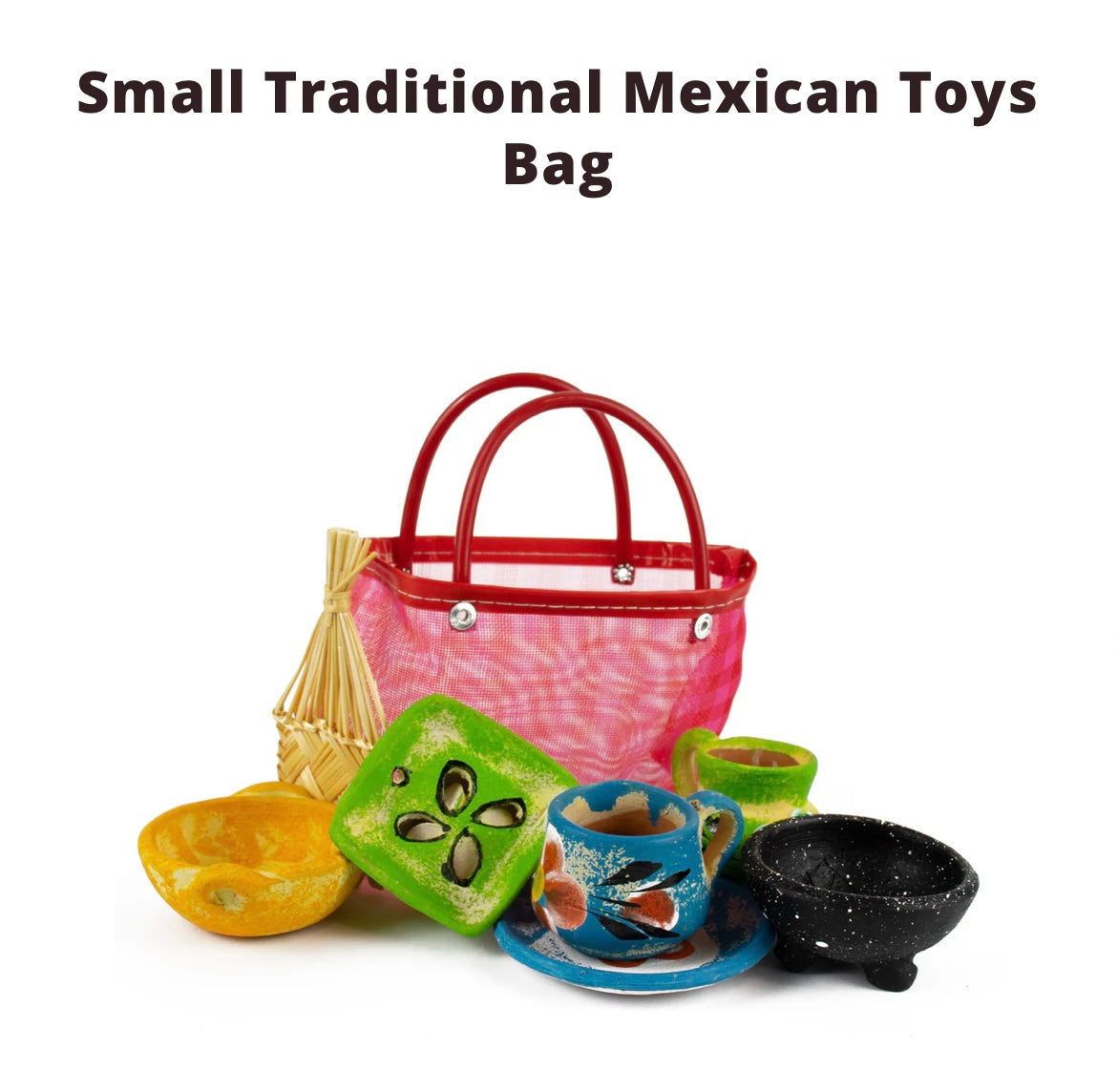 Small traditional Mexican toys bag