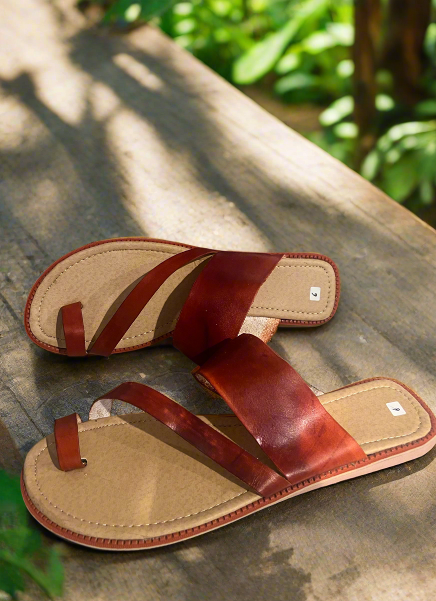 Leather women sandals