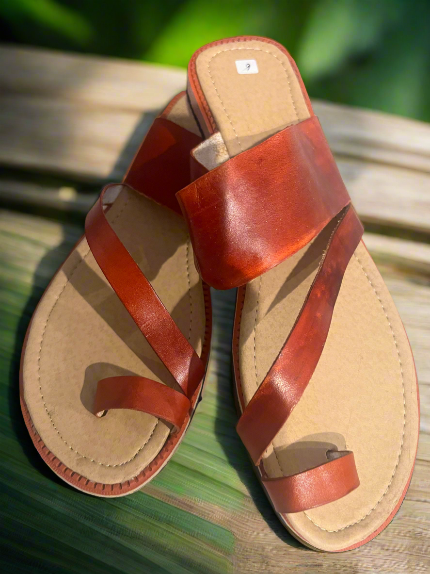 Leather women sandals