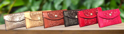 Leather wallet for women