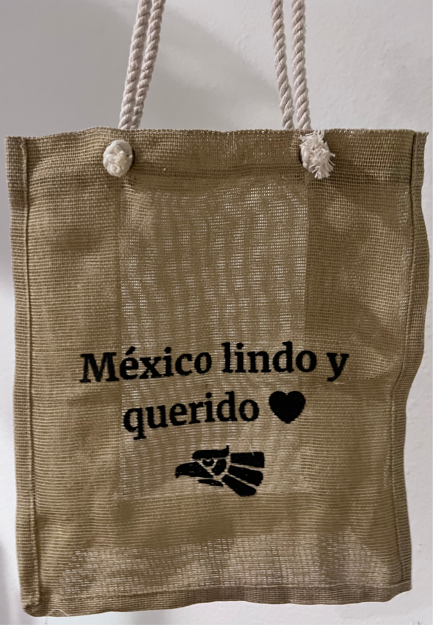 Jute bag with Mexican print