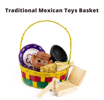 Traditional Mexican toys basket