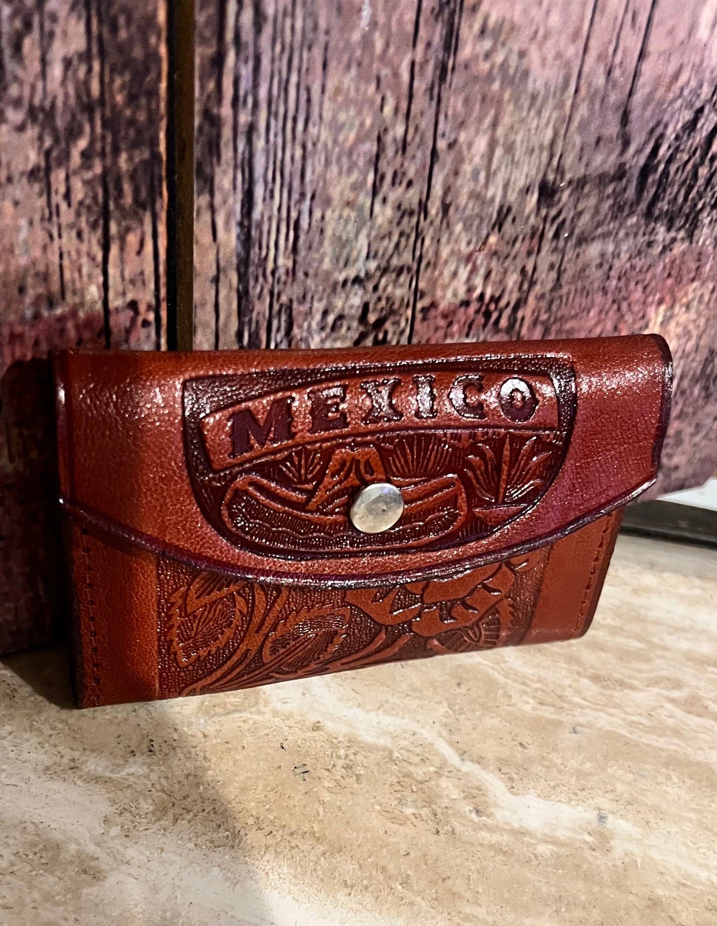 Leather wallet for women