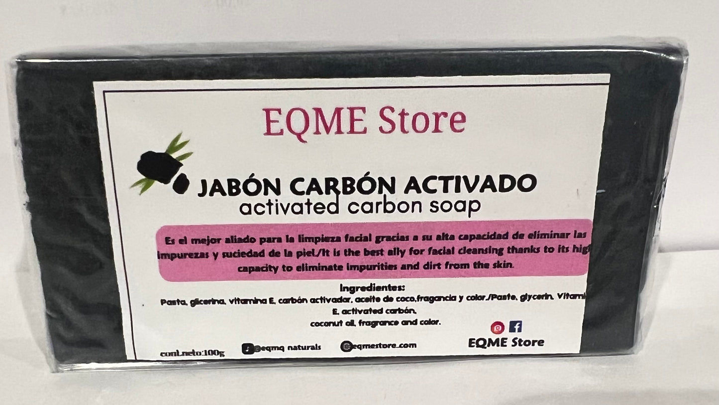 Activated carbon soap