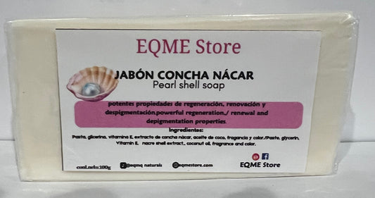 Mother of pearl shell soap