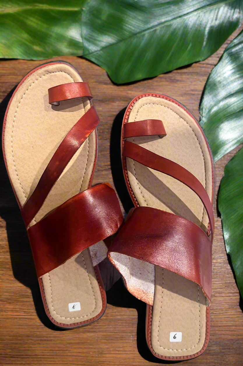 Leather women sandals