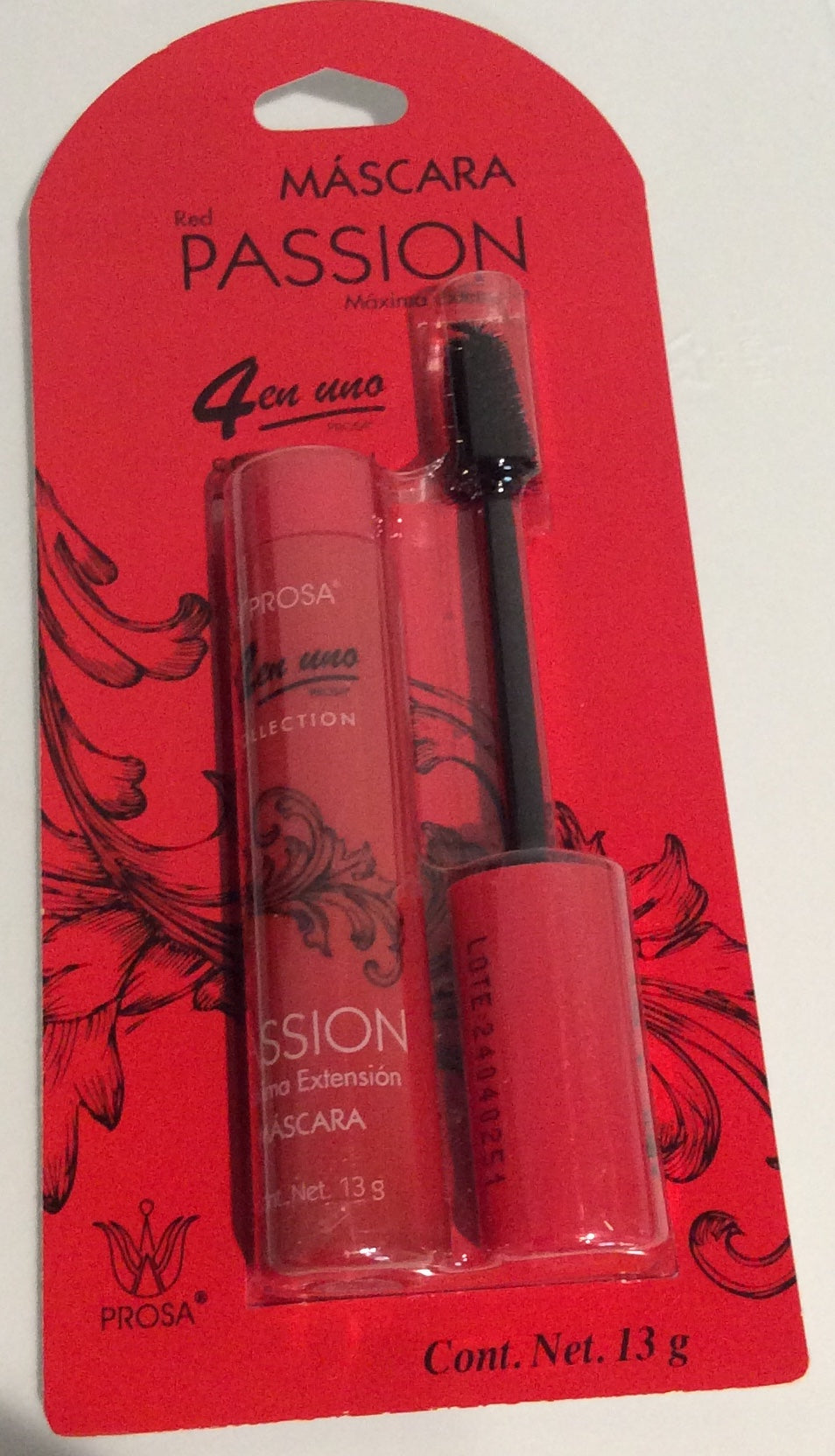 PROSA Red passion mascara maximum extension