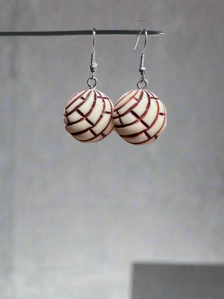 Handmade sweet bread style earrings