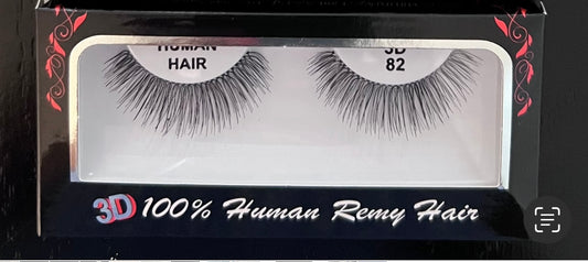 100% human hair eyelashes 3D